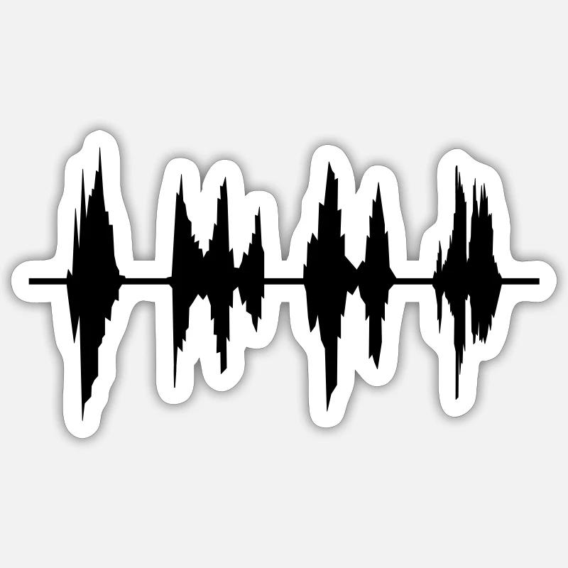 audio Sticker size S (10 x 10 cm)