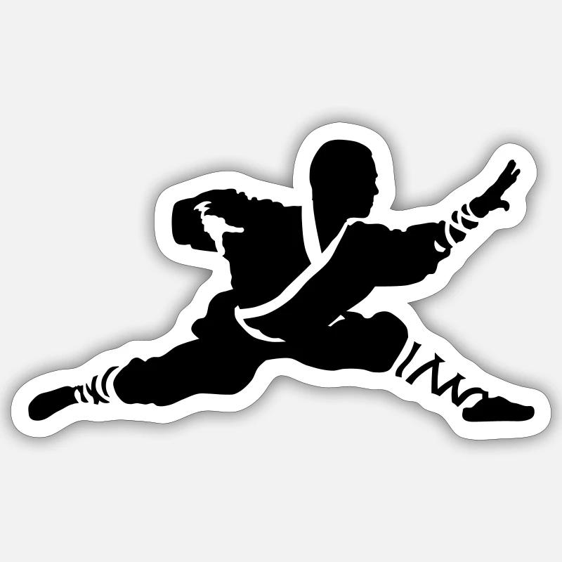 Kung fu Shaolin Sticker size S (10 x 10 cm)