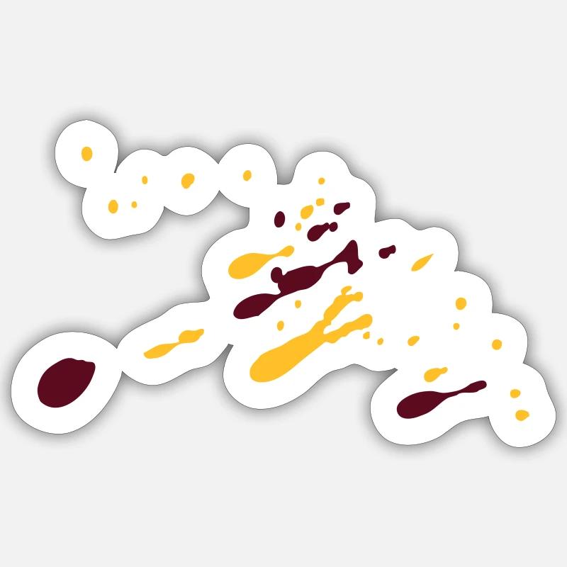 Splash Sticker size S (10 x 10 cm)