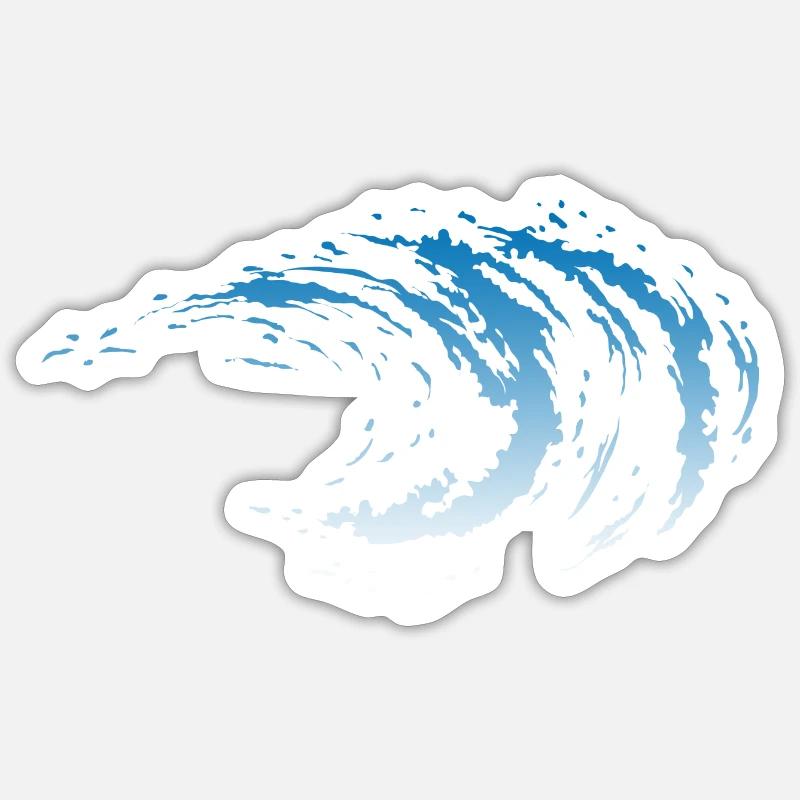 Wave Sticker size S (10 x 10 cm)