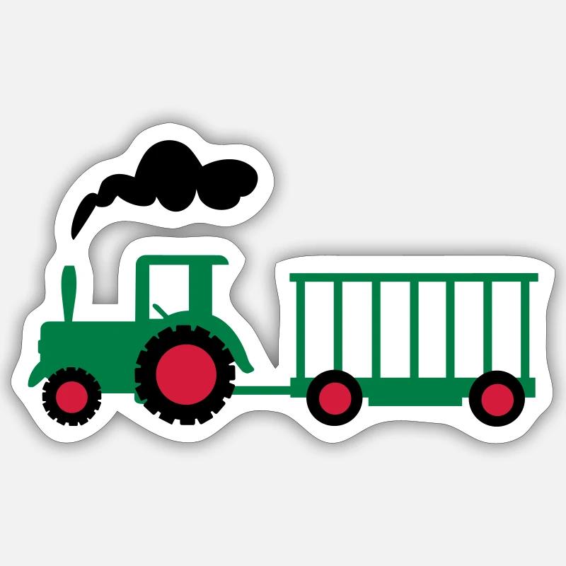 tractor Sticker size S (10 x 10 cm)