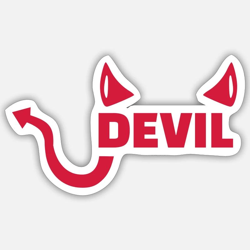 Diable Sticker taille S (10 x 10 cm)