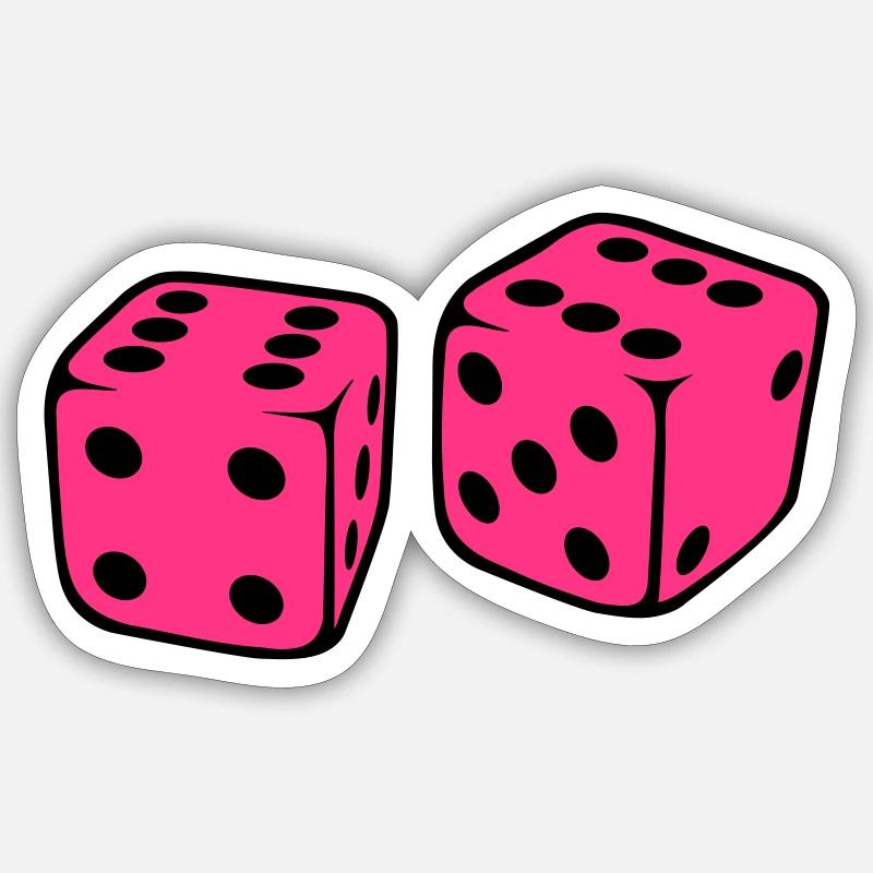 Dice Sticker size S (10 x 10 cm)