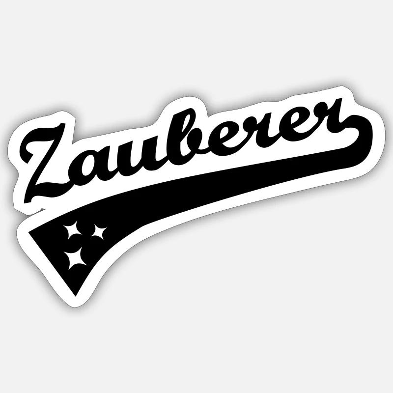 Zauberer Sticker Größe S (10 x 10 cm)