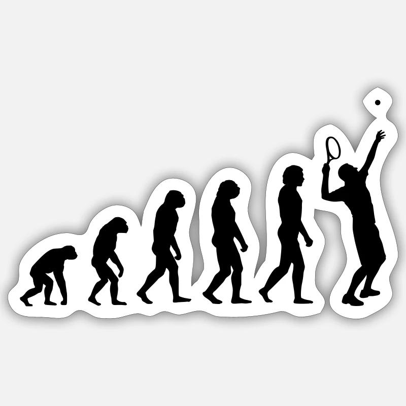 Evolution Tennis Sticker Größe S (10 x 10 cm)