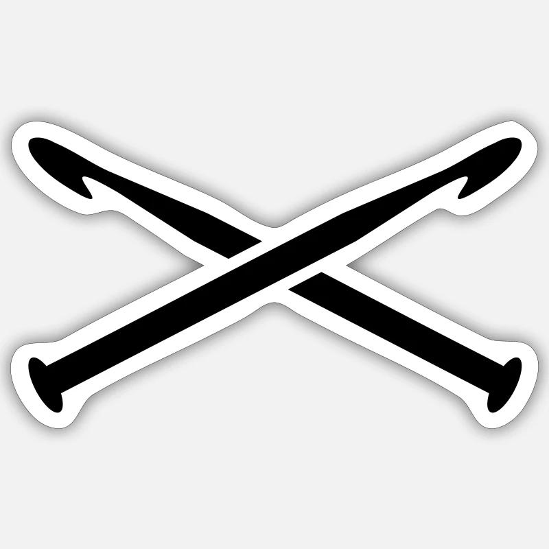 Crochet Sticker size S (10 x 10 cm)