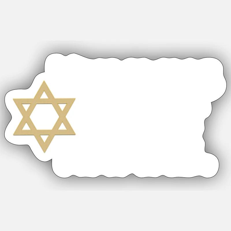 Hummus statt Hamas. - Sticker taille S (10 x 10 cm) - blanc mat
