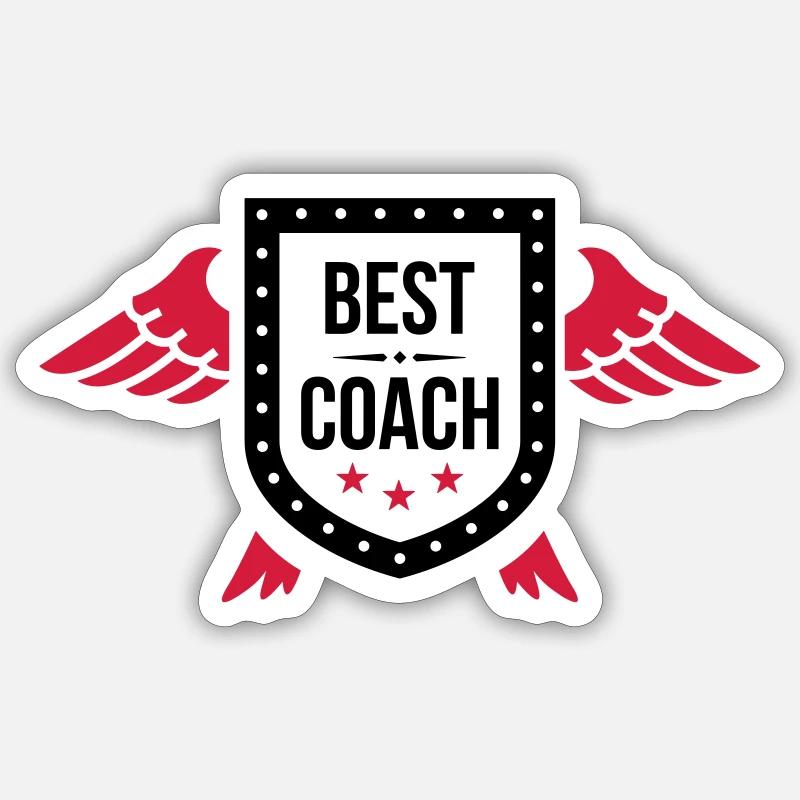 Coach / Coaching / Sport / Training / Trainer Sticker size S (10 x 10 cm)