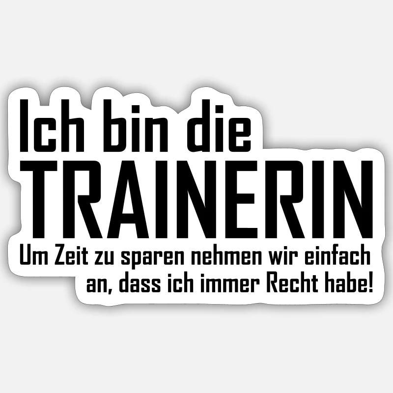 Trainerin Sticker Größe S (10 x 10 cm)