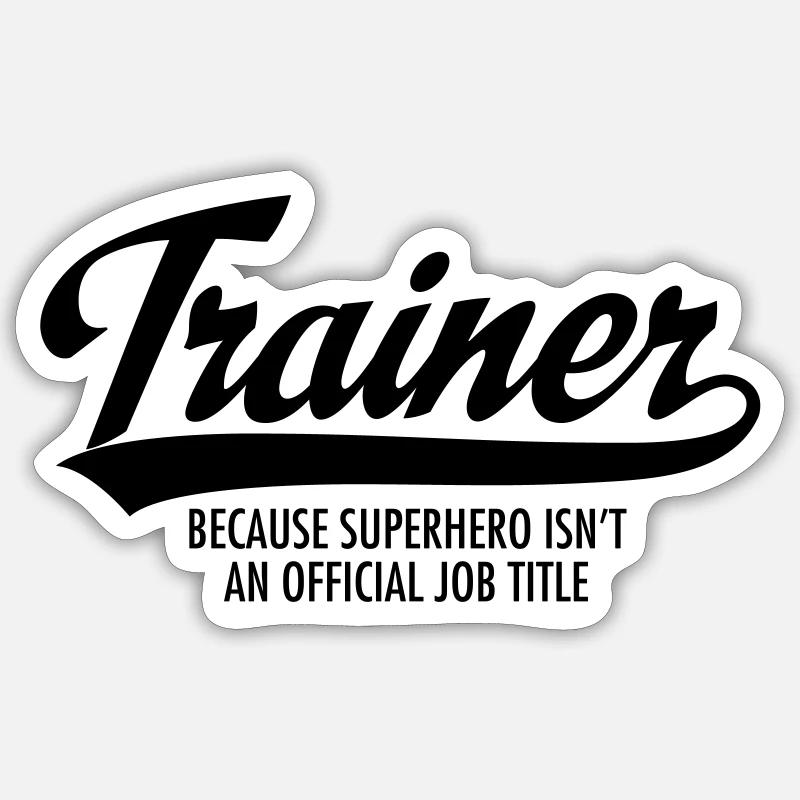 Trainer - Superhero Sticker taille S (10 x 10 cm)
