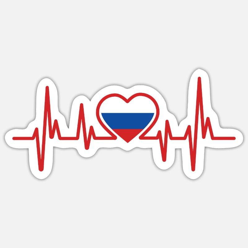 Russie Sticker taille S (10 x 10 cm)