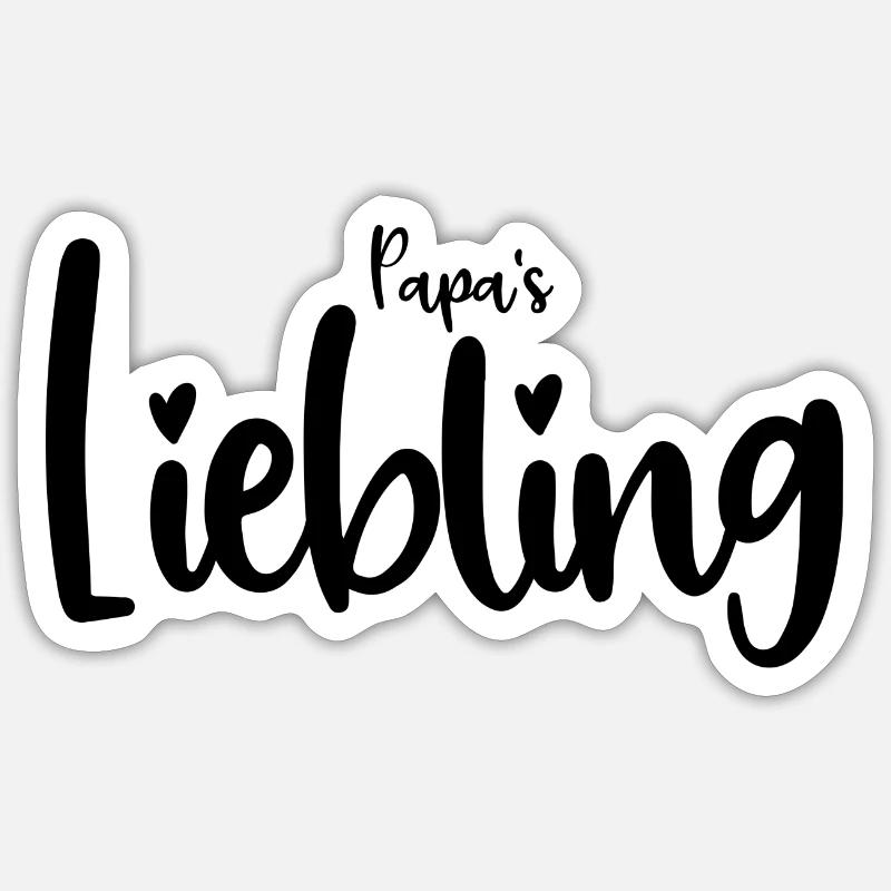 Daddy's darling Sticker size S (10 x 10 cm)