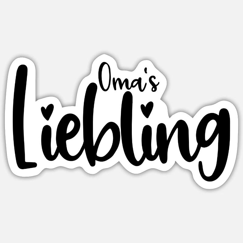 Grandma's darling Sticker size S (10 x 10 cm)