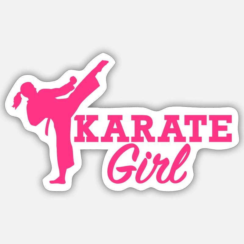 Karate - Sticker size S (10 x 10 cm) - white matte