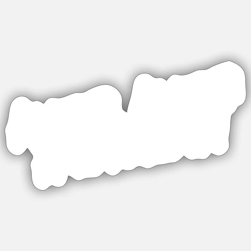 alerta - Sticker taille S (10 x 10 cm) - blanc mat