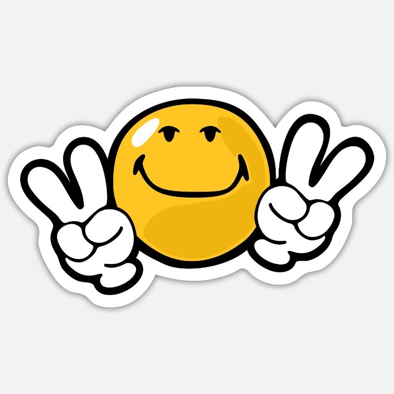Smiley Confidence Ambition Sticker size S (10 x 10 cm)