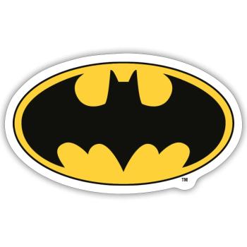 Batman Logo classic Snapback Cap - Sticker size S (10 x 10 cm) - white matte - Front