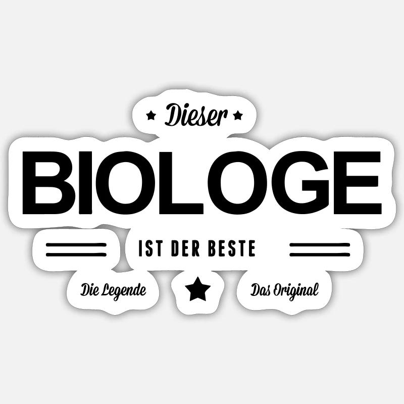 Bester Biologe Sticker Größe S (10 x 10 cm)