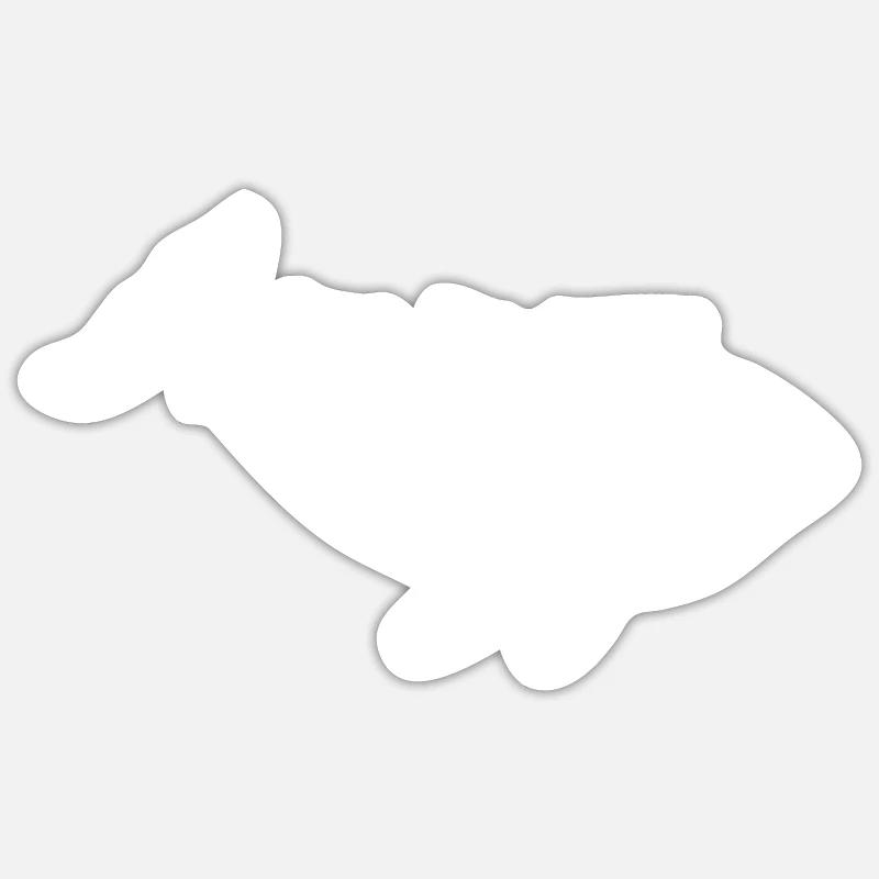 Whale - save the ocean - Sticker size S (10 x 10 cm) - white matte