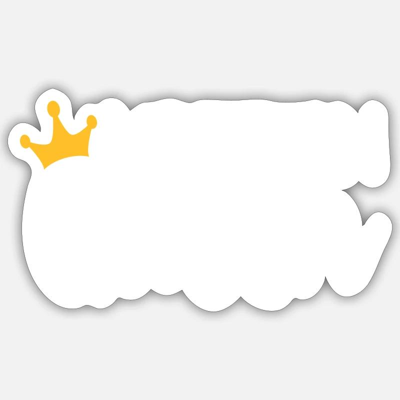 Koffein Queen Sticker Größe S (10 x 10 cm)