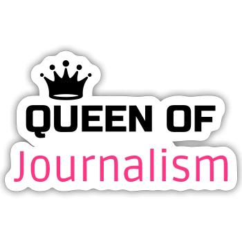 Journalist Journalism Journalismus Journaliste - Sticker size S (10 x 10 cm) - white matte - Front