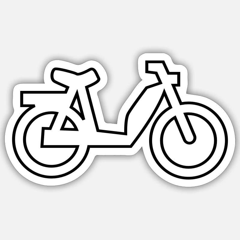 mofa - Sticker Größe S (10 x 10 cm) - Mattweiß
