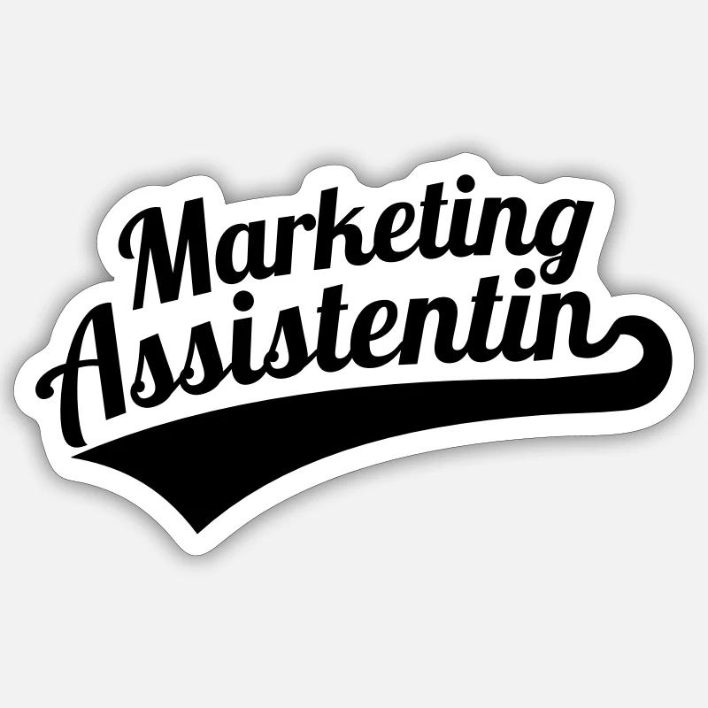Marketingassistentin Sticker Größe S (10 x 10 cm)