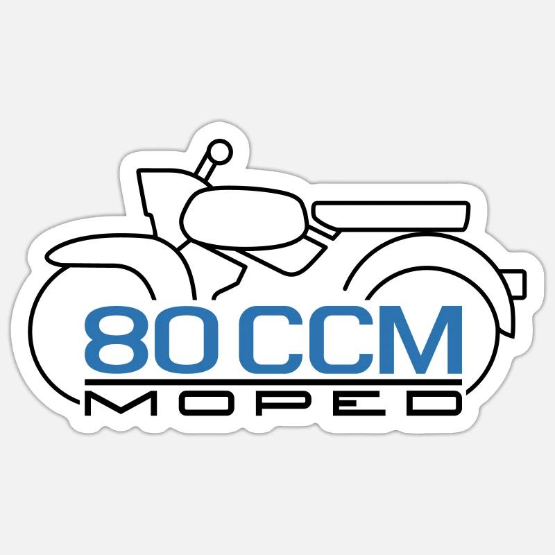 Moped Sperber Habicht 80 ccm Emblem Sticker size S (10 x 10 cm)
