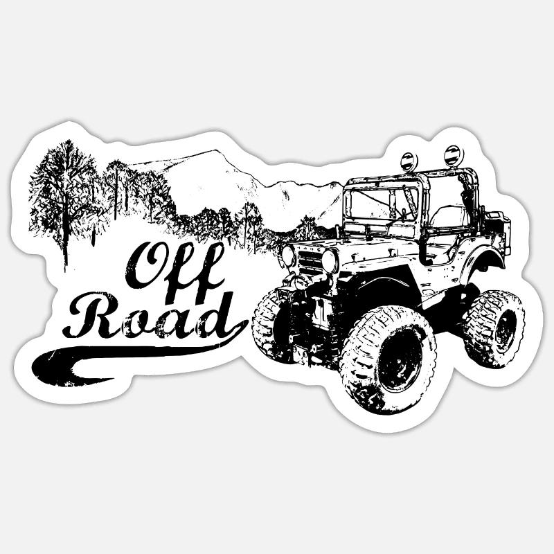 Offroad Sticker size S (10 x 10 cm)