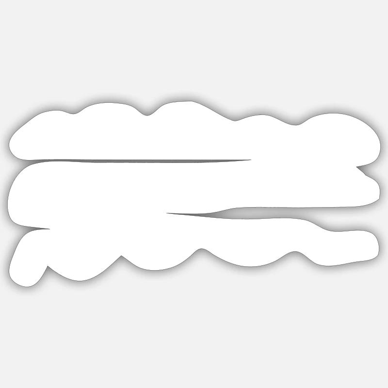 waves - Sticker size S (10 x 10 cm) - white matte