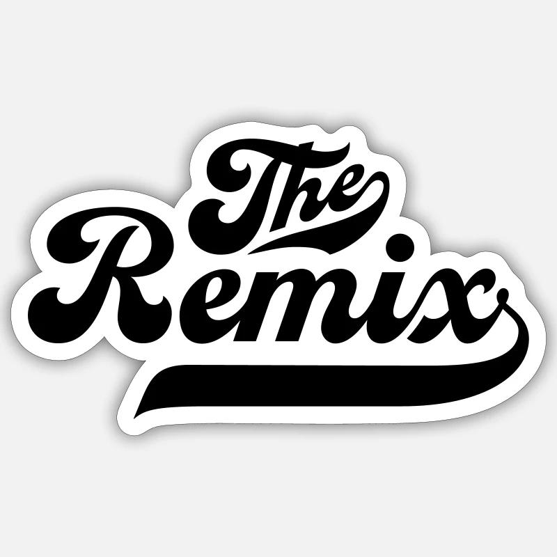 The Remix - Sticker size S (10 x 10 cm) - white matte