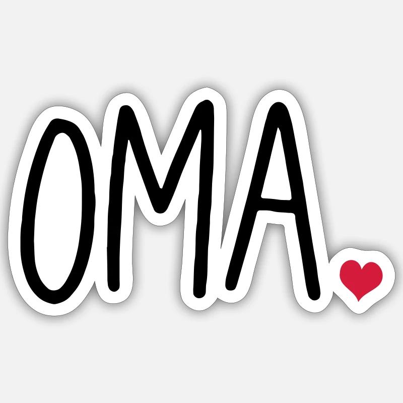 granny - Sticker size S (10 x 10 cm) - white matte