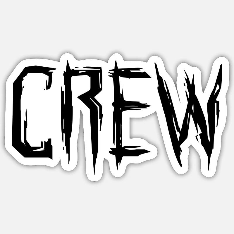 Crew Team Mannschaft Sticker size S (10 x 10 cm)