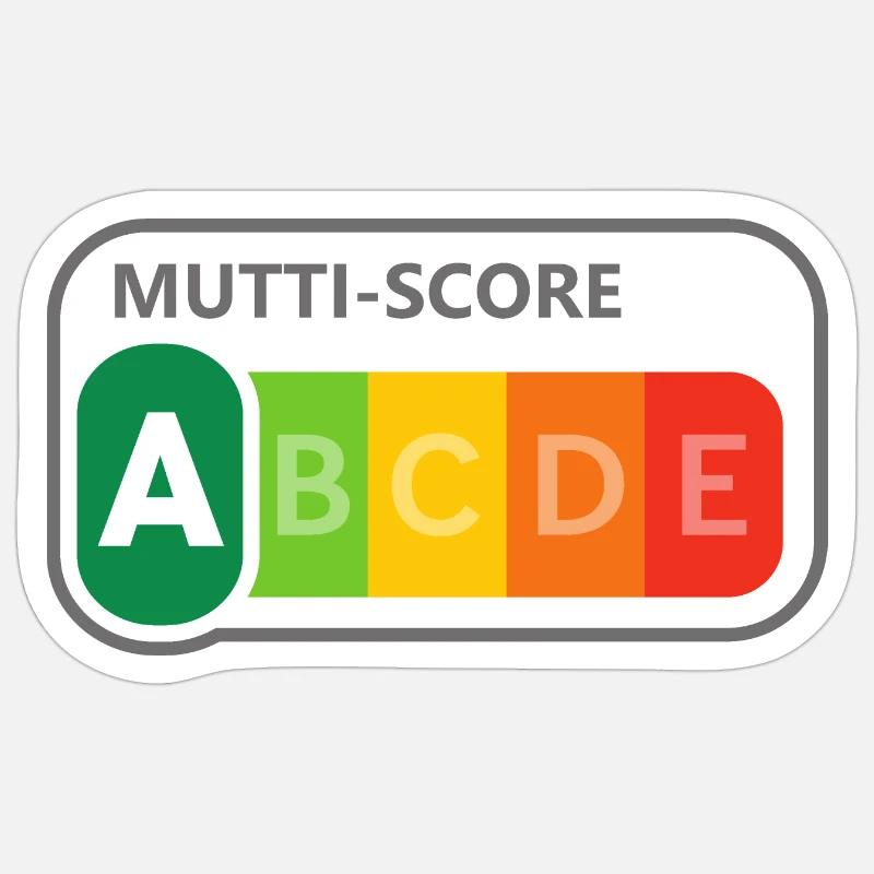 Mutti-Score - Sticker Größe S (10 x 10 cm) - Mattweiß