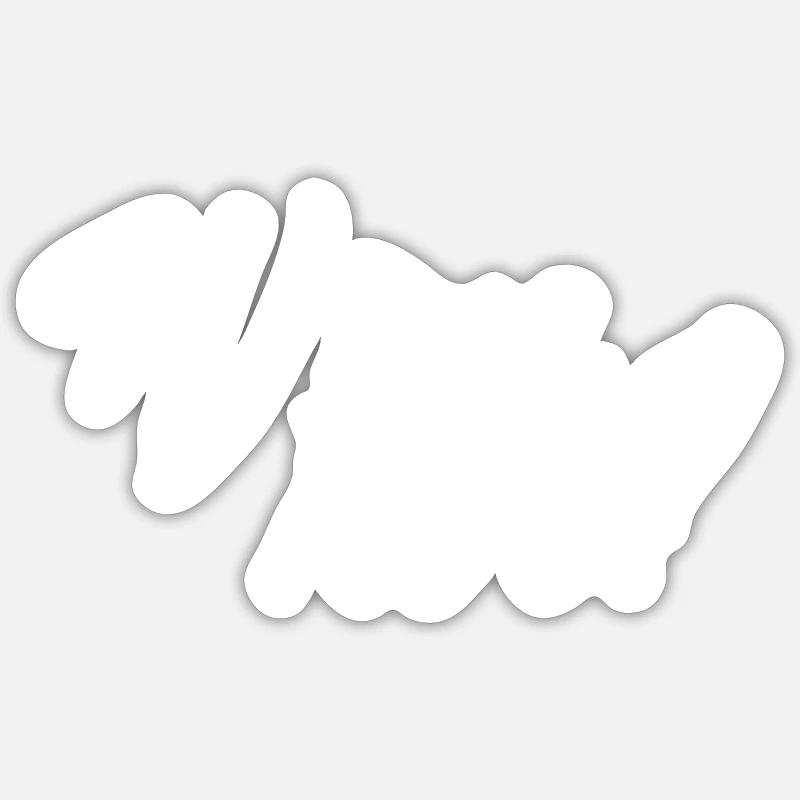 VIN PAS? - Sticker taille S (10 x 10 cm) - blanc mat