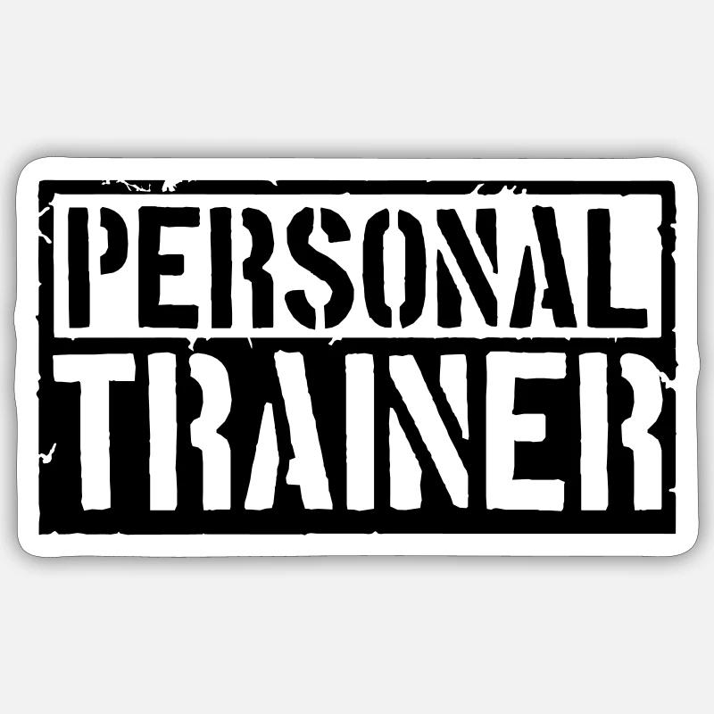Bodybuilder Personal Trainer Sticker size S (10 x 10 cm)