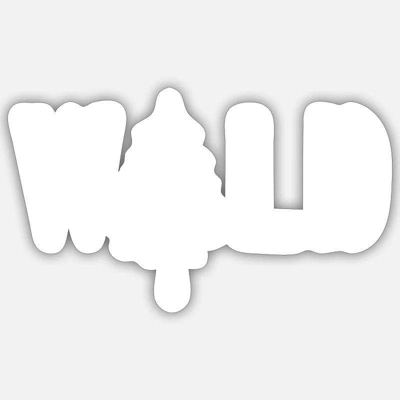 Forest with its trees Sticker size S (10 x 10 cm)