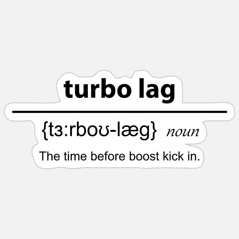 Définition de turbo lay - Sticker taille S (10 x 10 cm) - blanc mat