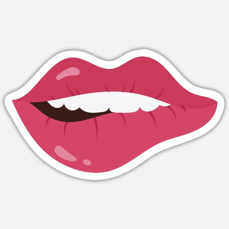 Lippen Sticker Größe S (10 x 10 cm)
