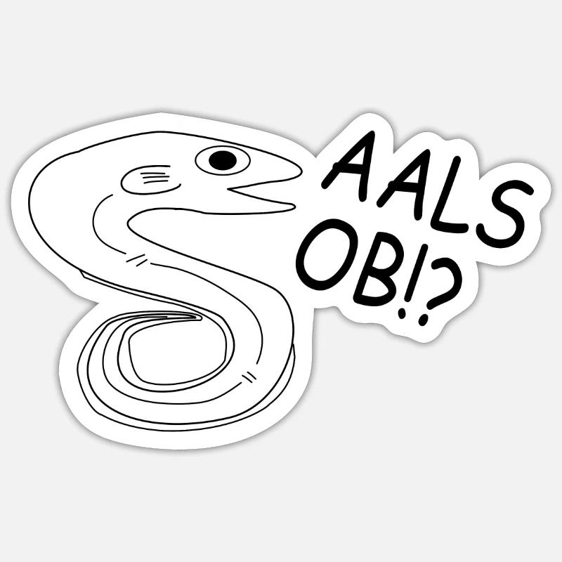 eel Sticker size S (10 x 10 cm)