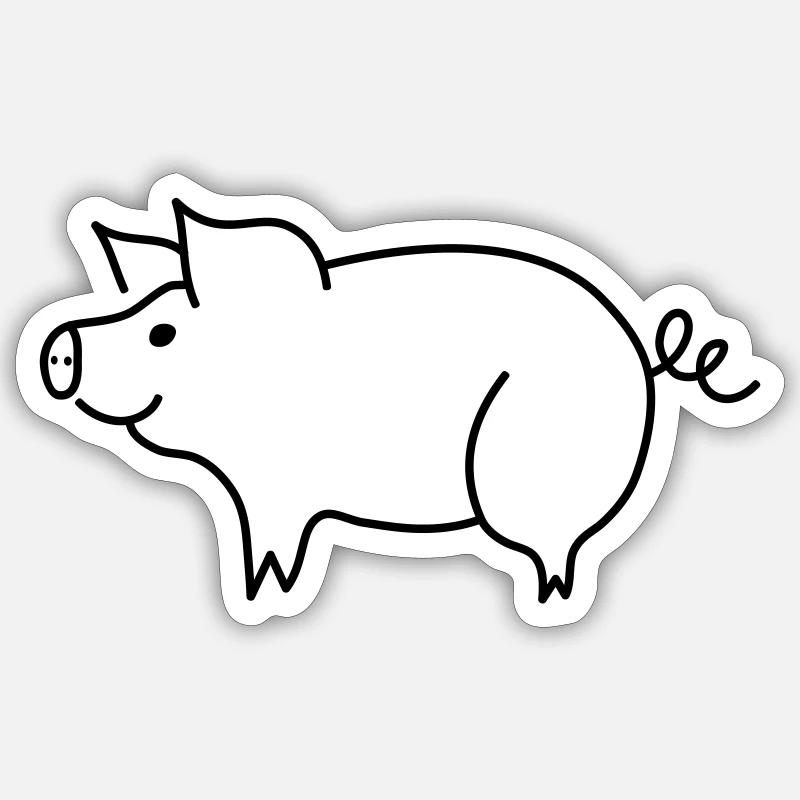 Piglet Sticker size S (10 x 10 cm)