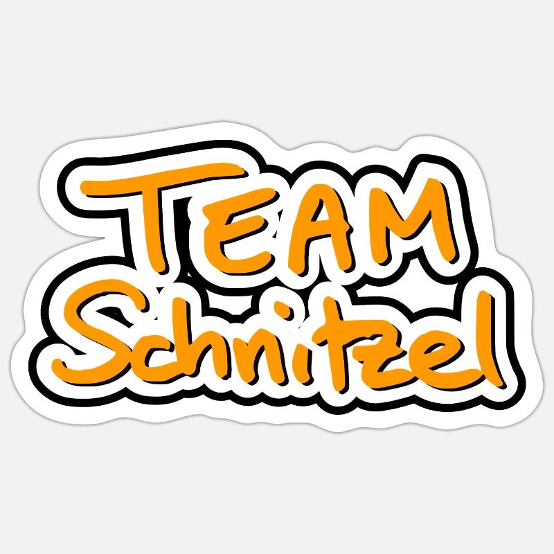 Team Schnitzel Sticker Größe S (10 x 10 cm)