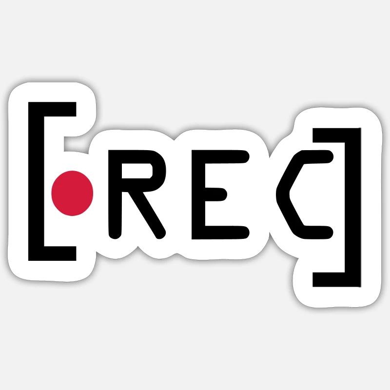 Rec - Sticker size S (10 x 10 cm) - white matte