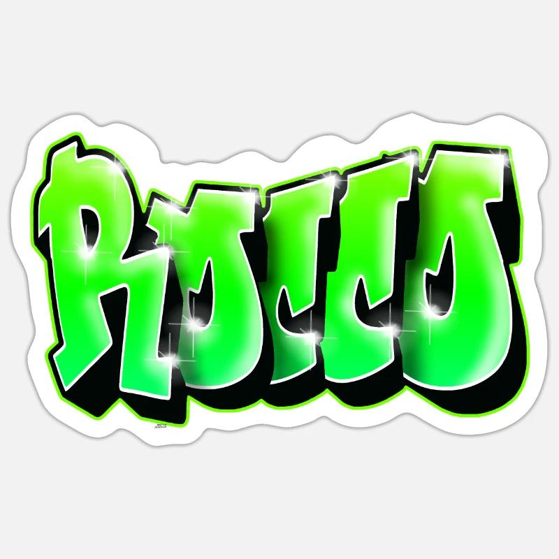 ROCCO GRAFFITI PRINT Sticker taille S (10 x 10 cm)