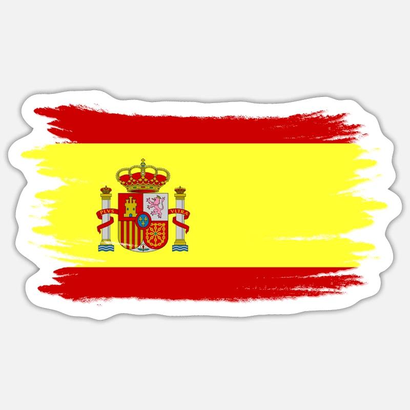 Spain - Sticker taille S (10 x 10 cm) - blanc mat