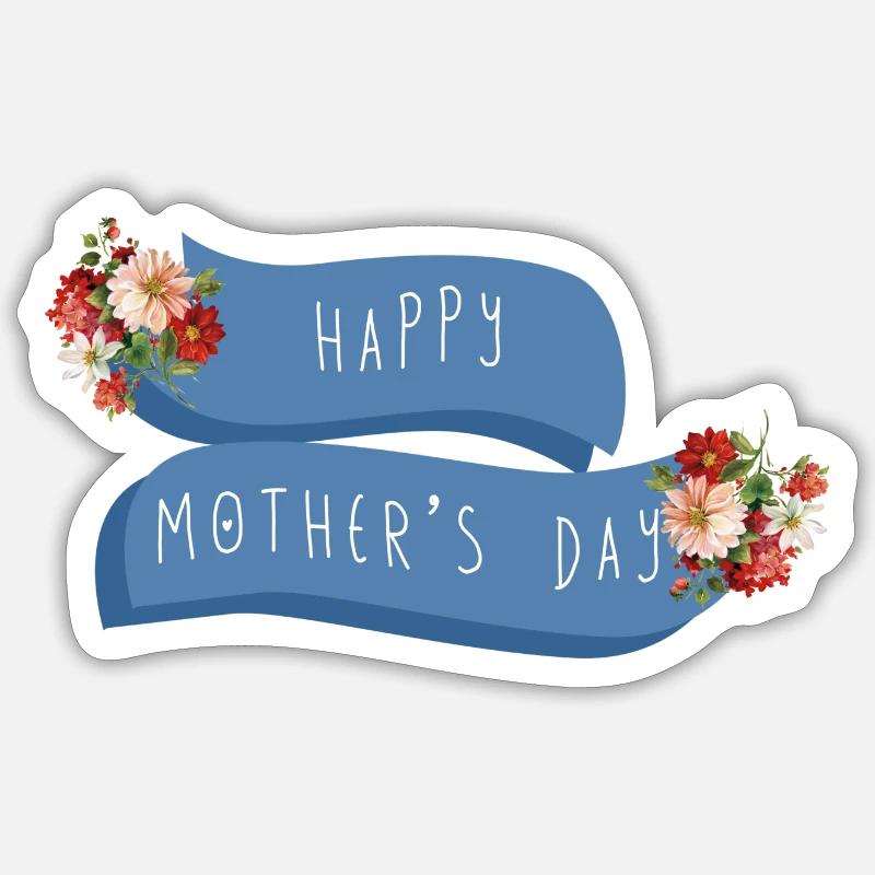 Schönen Muttertag Sticker Größe S (10 x 10 cm)