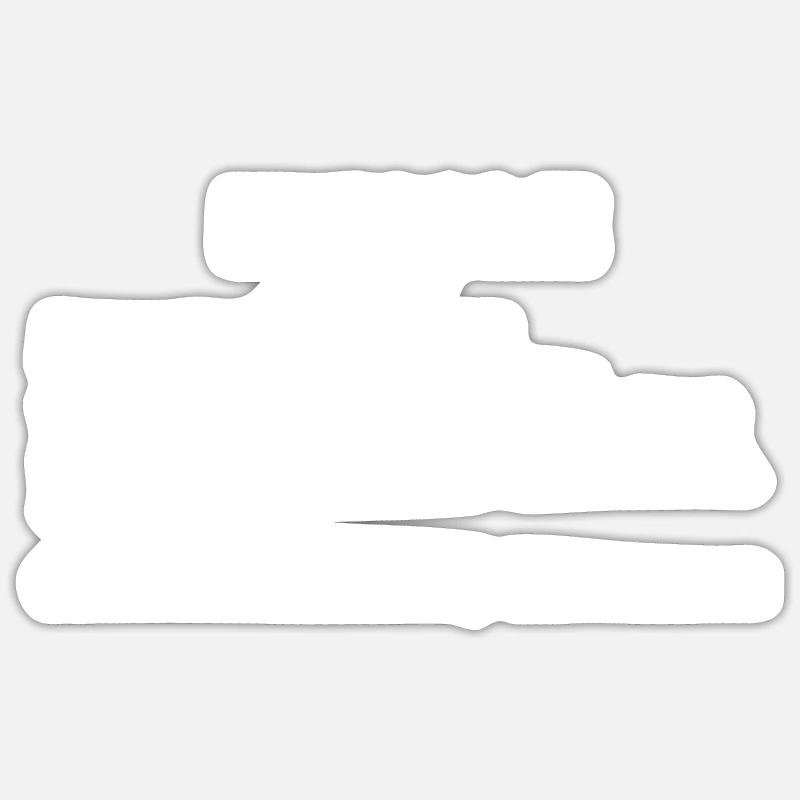 funcle - Sticker taille S (10 x 10 cm) - blanc mat