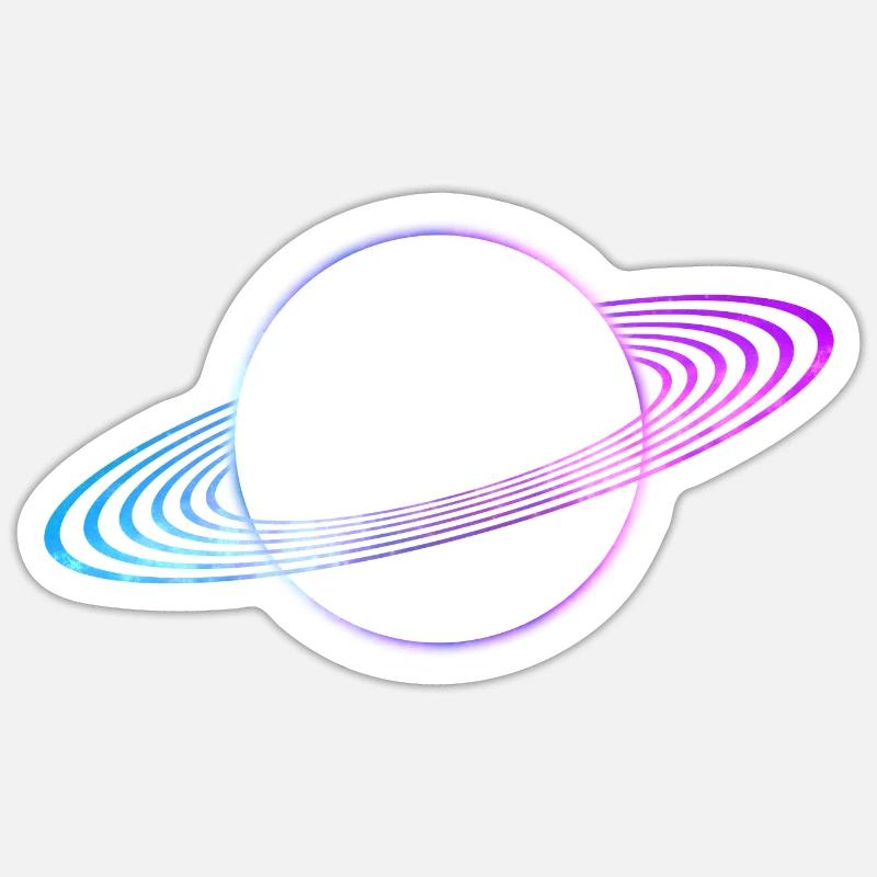 Ringe von Saturn Sticker Größe S (10 x 10 cm)