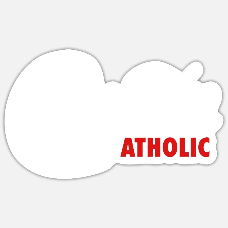 Confirmation catholique confirmé catholique - Sticker taille S (10 x 10 cm) - blanc mat