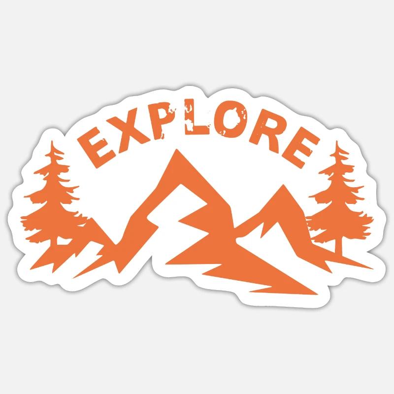 Explore Sticker size S (10 x 10 cm)